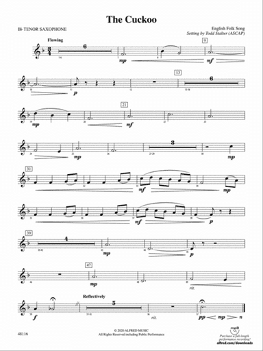 The Cuckoo: B-flat Tenor Saxophone