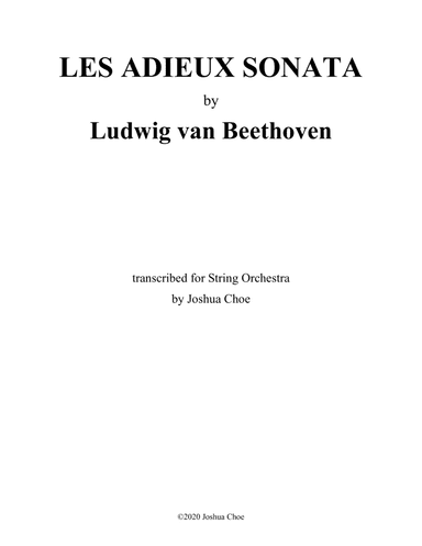 Les Adieux Sonata
