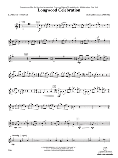Longwood Celebration: (wp) Baritone T.C.