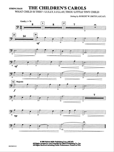The Children's Carols: String Bass