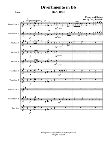 Divertimento in Bb - Hob. II:46