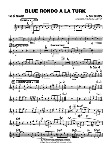 Blue Rondo ala Turk: 2nd B-flat Trumpet