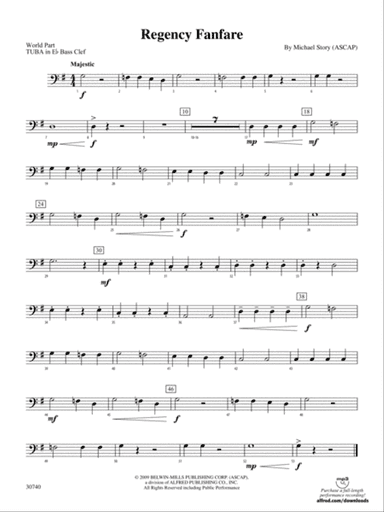 Regency Fanfare: (wp) E-flat Tuba B.C.