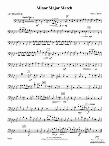 Minor Major March: 1st Trombone