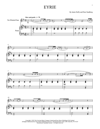 Eyrie (for Tin Whistle and Piano)