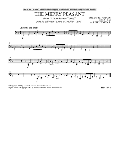The Merry Peasant (from Album For The Young) (from Learn As You Play Tuba)
