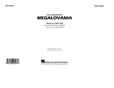 Megalovania (from Undertale) (arr. Paul Murtha) - Conductor Score (Full Score)