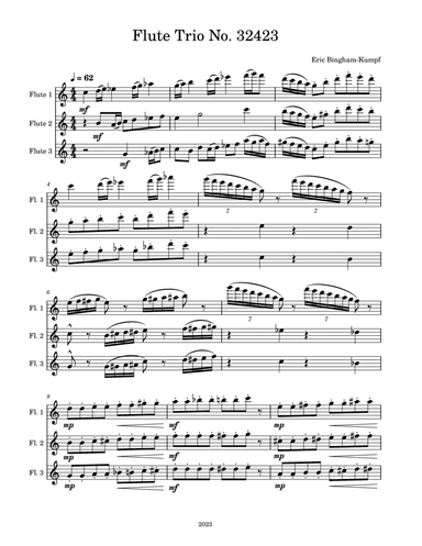 Flute Trio No. 32423