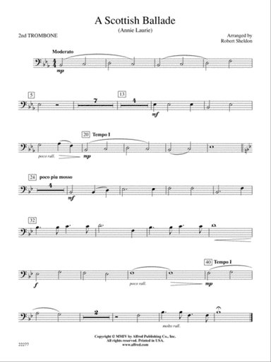 A Scottish Ballade: 2nd Trombone