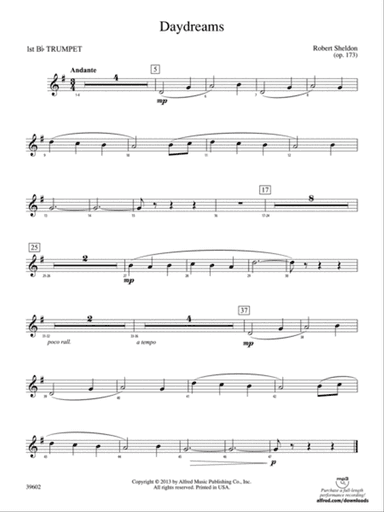 Daydreams: 1st B-flat Trumpet