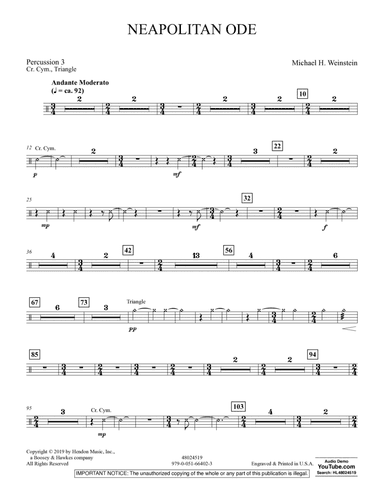 Neapolitan Ode - Percussion 3