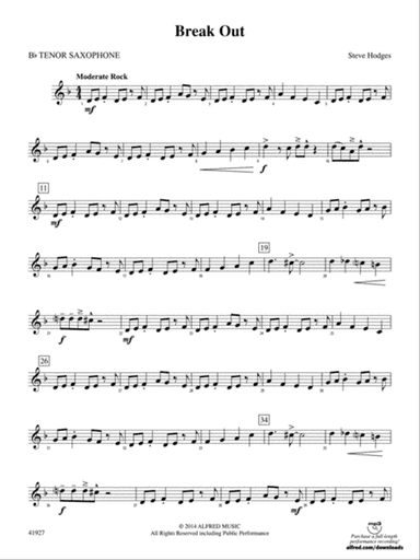 Break Out: B-flat Tenor Saxophone