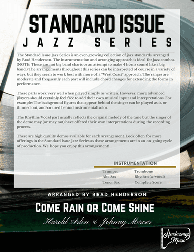 Come Rain Or Come Shine