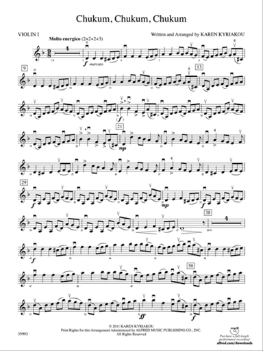 Chukum, Chukum, Chukum: 1st Violin