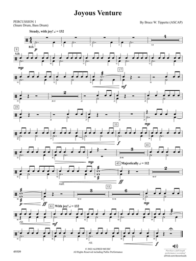 Joyous Venture: 1st Percussion