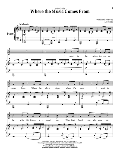 Where The Music Comes From