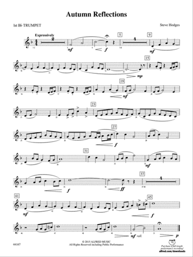 Autumn Reflections: 1st B-flat Trumpet