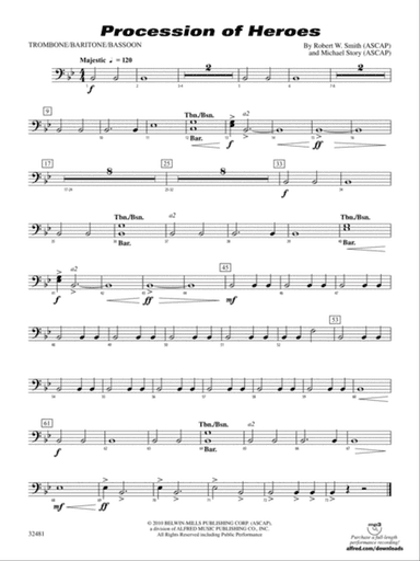 Procession of Heroes: 1st Trombone