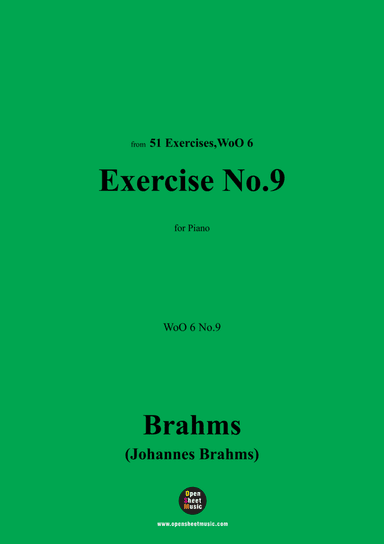 Brahms-Exercise No.9,WoO 6 No.9,for Piano