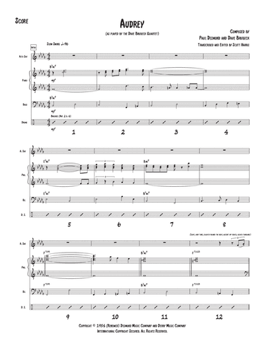 Audrey - Score Only