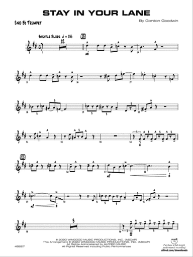 Stay in Your Lane: 2nd B-flat Trumpet