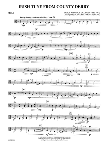 Irish Tune from County Derry: Viola