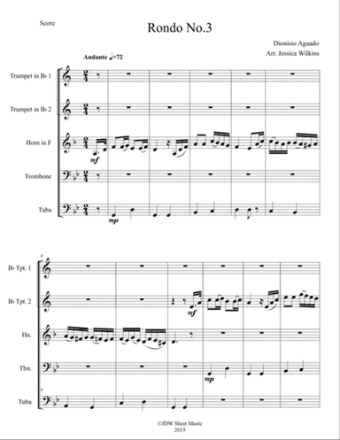 Rondo No.3 for Brass Quintet