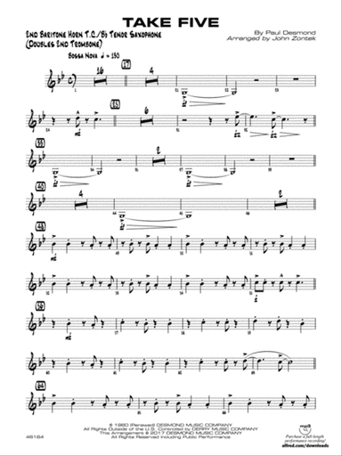 Take Five: 2nd Baritone T.C.