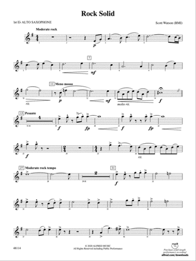 Rock Solid: E-flat Alto Saxophone