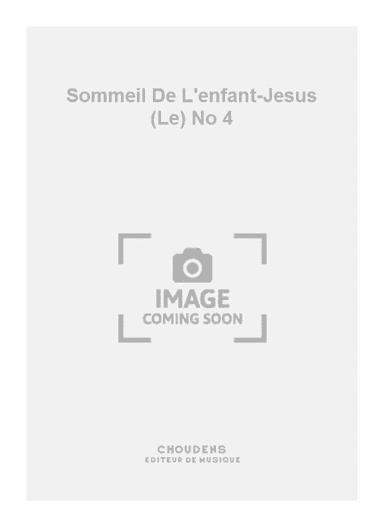 Sommeil De L'enfant-Jesus (Le) No 4