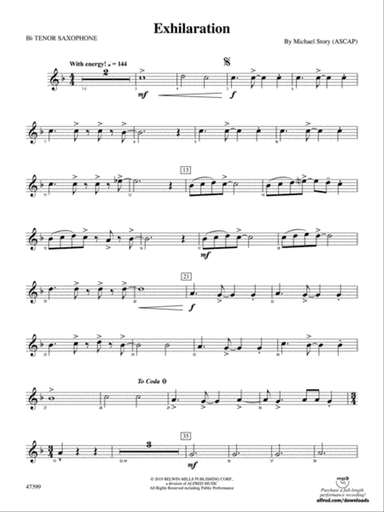 Exhilaration: B-flat Tenor Saxophone