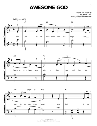 Awesome God (arr. Phillip Keveren)