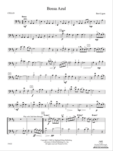 Bossa Azul: Cello