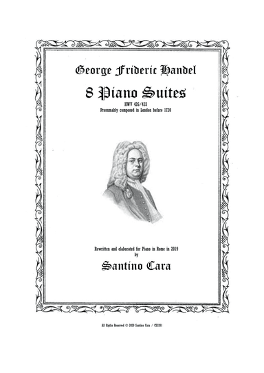 Handel - 8 Great Piano Suites HWV 426-433 - Complete Scores