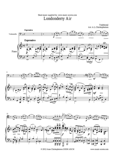 Londonderry Air - Cello & Piano