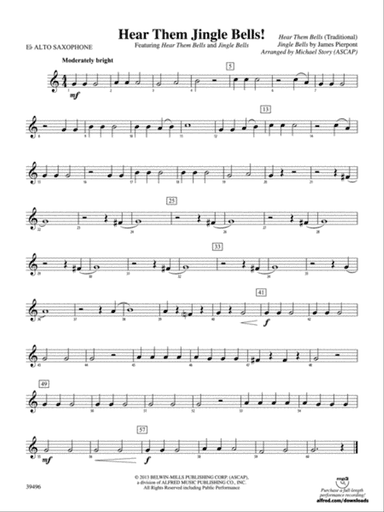 Hear Them Jingle Bells!: E-flat Alto Saxophone