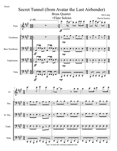 Secret Tunnel - Score Only