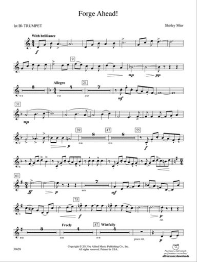 Forge Ahead!: 1st B-flat Trumpet