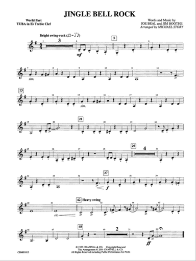 Jingle Bell Rock: WP E-flat Tuba T.C.