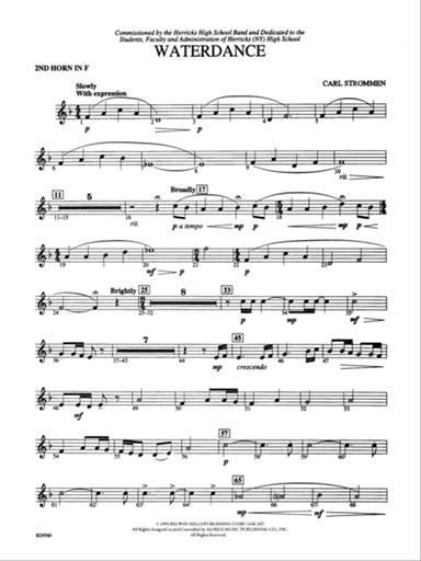 Waterdance: 2nd F Horn