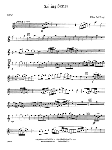Sailing Songs: Oboe