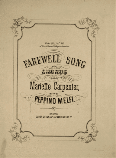 Farewell Song With Chorus