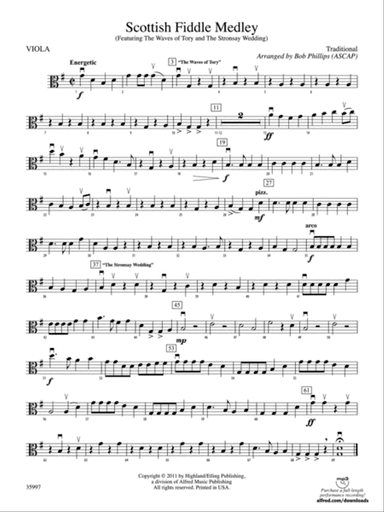 Scottish Fiddle Medley: Viola