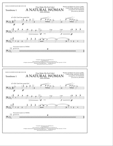 (You Make Me Feel Like) A Natural Woman (Pre-Opener) (arr. Jay Dawson) - Trombone 1