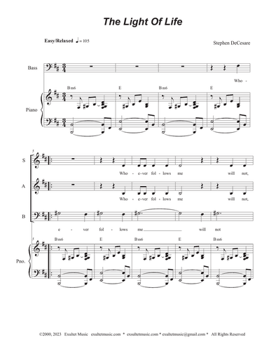 The Light Of Life (Vocal Trio - (SAB)
