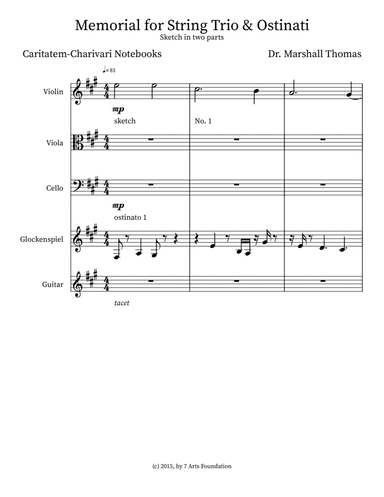 Memorial for String Trio & Ostinati
