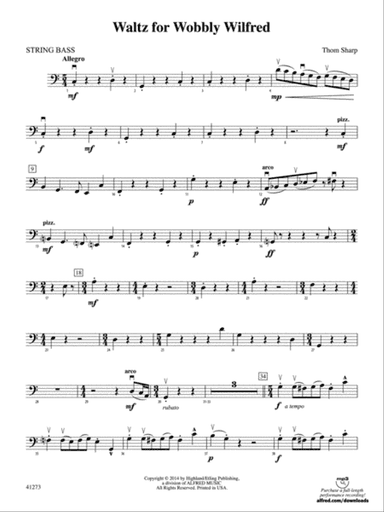 Waltz for Wobbly Wilfred: String Bass
