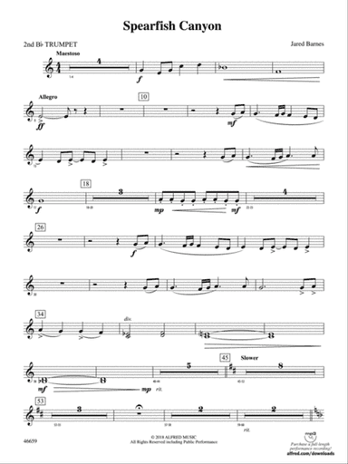 Spearfish Canyon: 2nd B-flat Trumpet