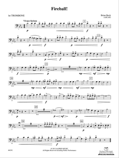 Fireball!: 1st Trombone