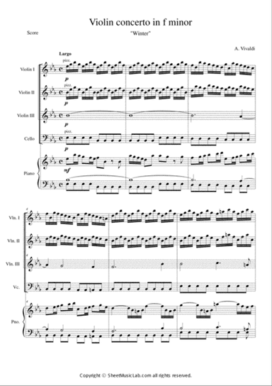 The Four Seasons - Winter 2nd Movement